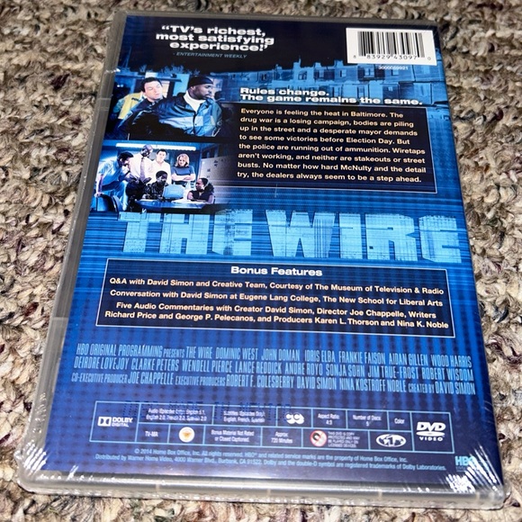 ~6/$10 MOVIES VHS/DVDS~ The Wire Complete Third Season 2002 HBO Series Sealed - Picture 2 of 3